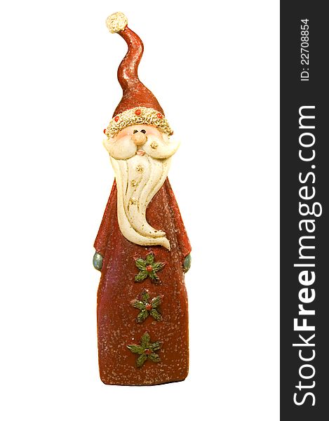 Decorative figurine а red father frost