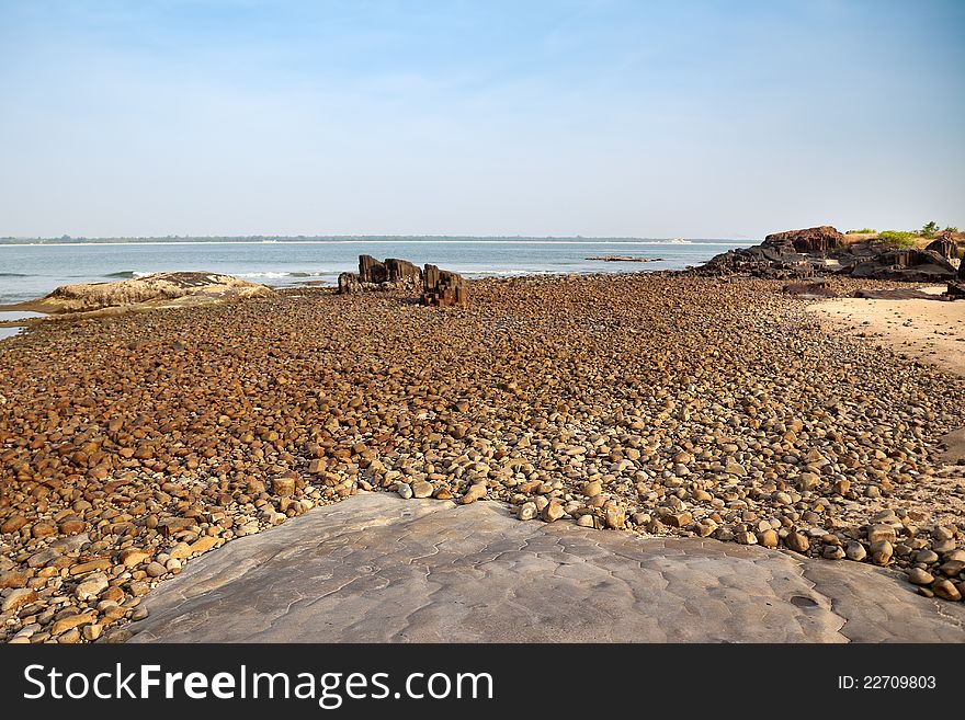 Beautiful view of rocks and stones ,limited depth of field, focus on stones. Beautiful view of rocks and stones ,limited depth of field, focus on stones.