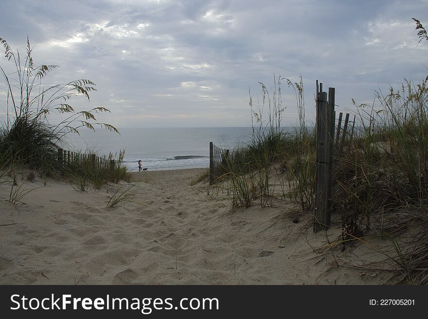 Walk to beach, ocean, path Outer Banks Duck, North Carolina
