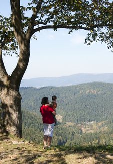 Hill Top View Royalty Free Stock Photography Hill Top View Royalty Free Stock Photography