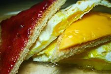 Egg And Cheese Breakfast Sandwich Stock Images