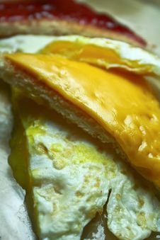 Egg And Cheese Sandwich Stock Photography