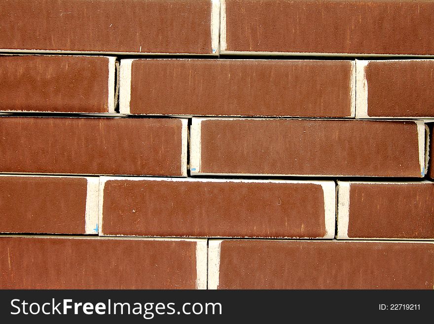 The brickwork of matchboxes