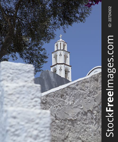 Santorini Church Tower