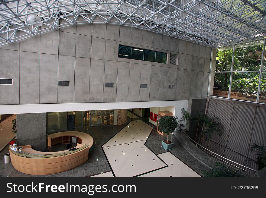 Reception in a modern office building. Reception in a modern office building