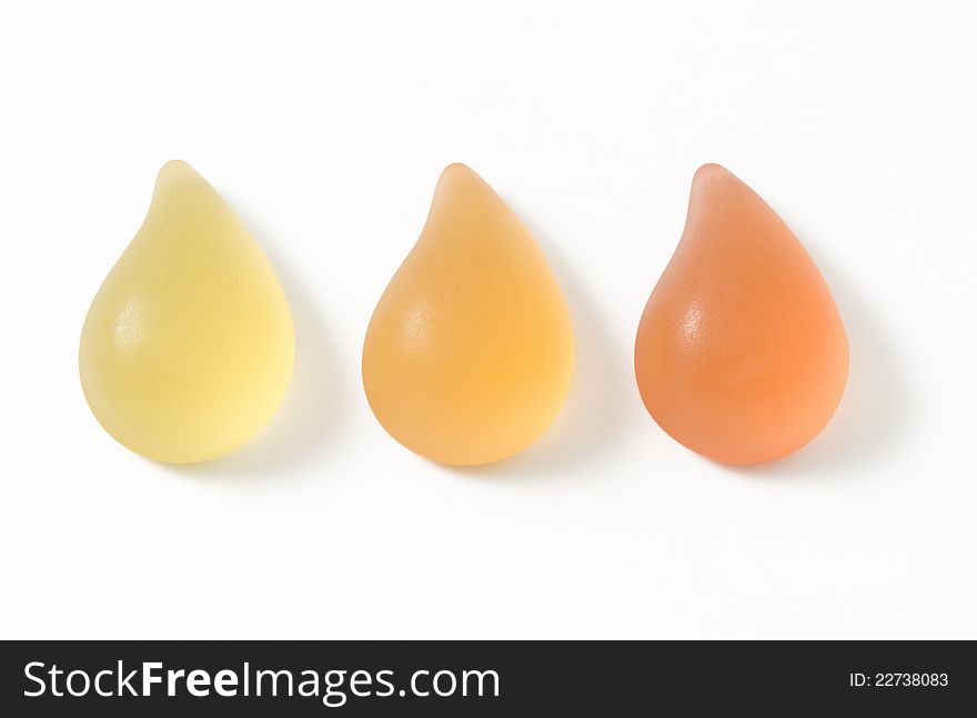 Three color full candies, assorted, gummy. Three color full candies, assorted, gummy