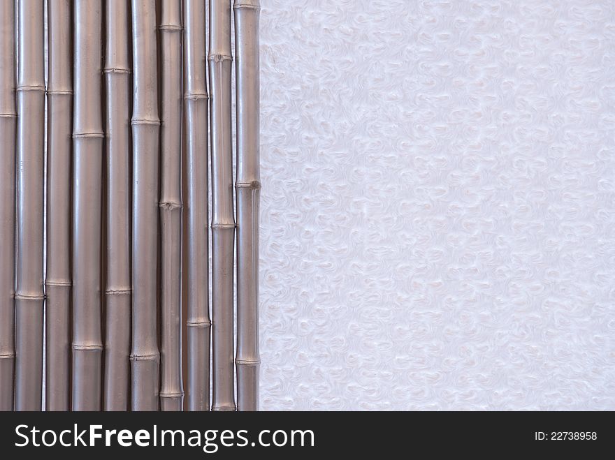 Horizontal background of gray bamboo