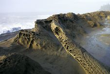 Coastal Moon Rocks Royalty Free Stock Photography Coastal Moon Rocks Royalty Free Stock Photography
