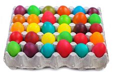 Easter Eggs In Carton Royalty Free Stock Photography Easter Eggs In Carton Royalty Free Stock Photography