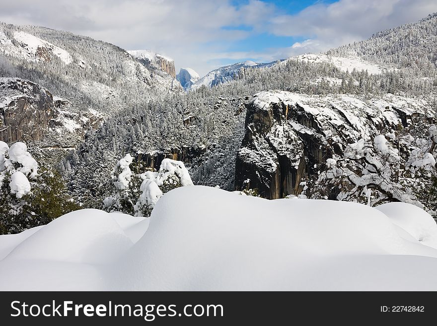 Yosemite National Park in winter