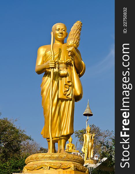 Standing Monk statue, Phutachaiyo Hua Hin, Thailand