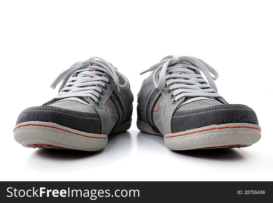 Isolated shoes on white background