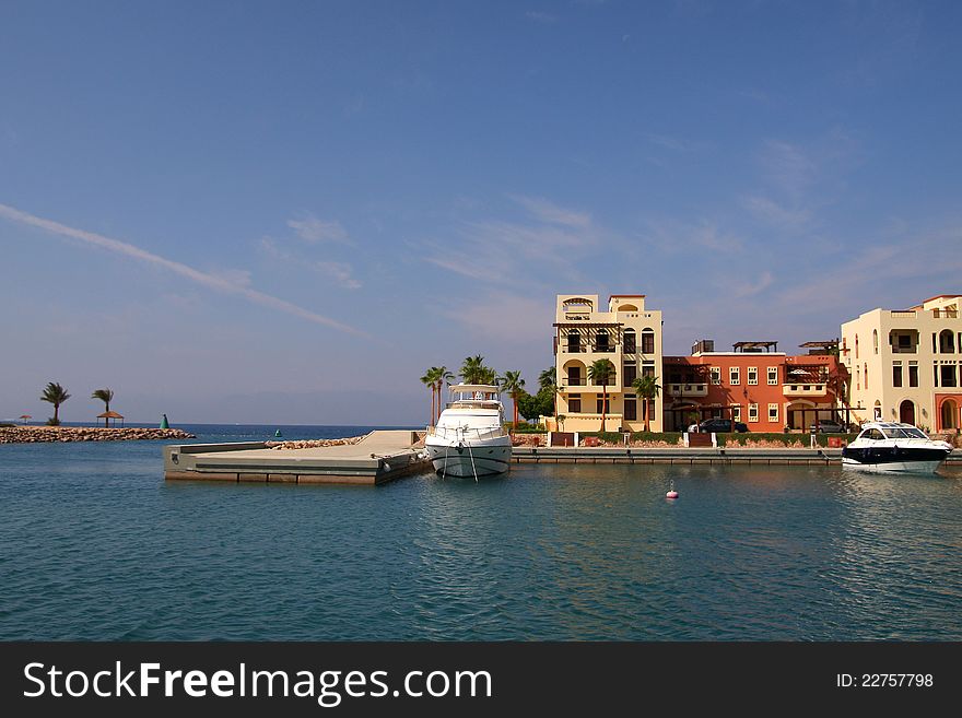 Yacht marina in Akaba,Jordan. Yacht marina in Akaba,Jordan