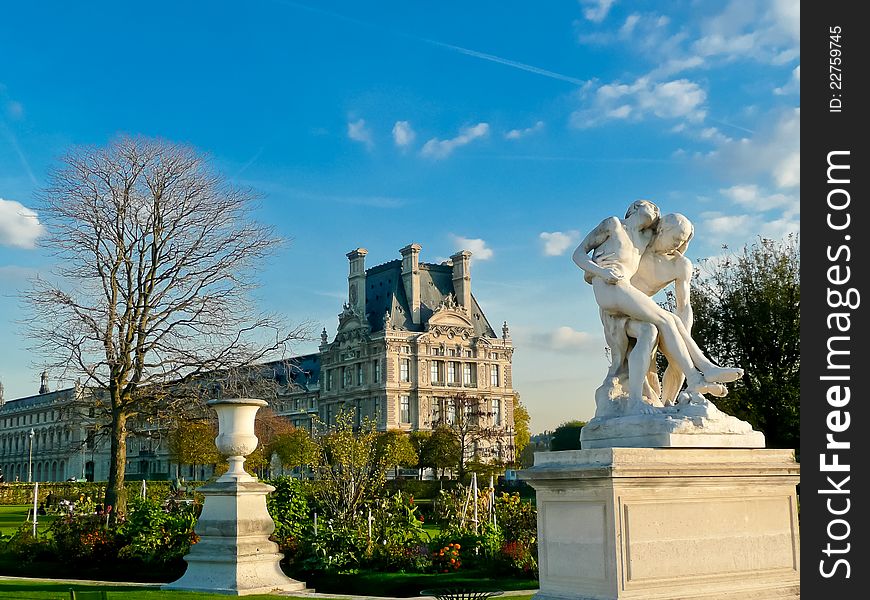 The Luxembourg Garden in Paris. The Luxembourg Garden in Paris