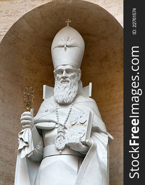 Statue of S Gregorius Armeniae in the Vatican Rome. Italy.