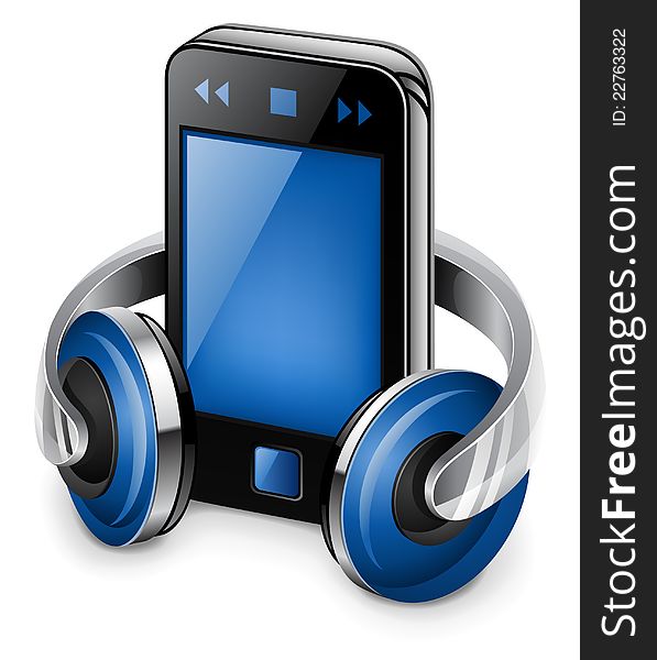 Personal Media Player And Headphones