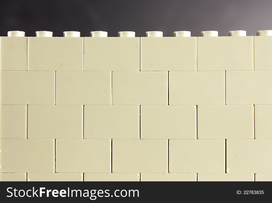 Wall made of building blocks. Wall made of building blocks