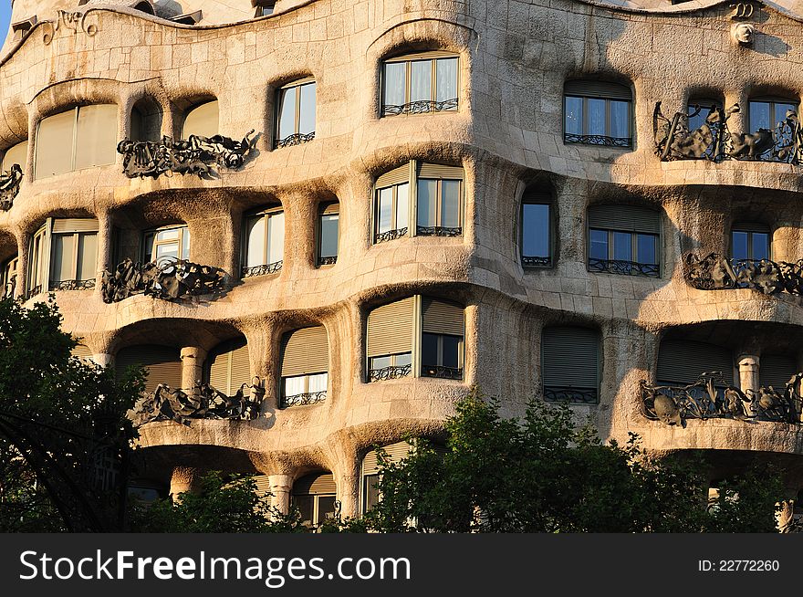 Casa la Pedrera in Barcelona, Spain