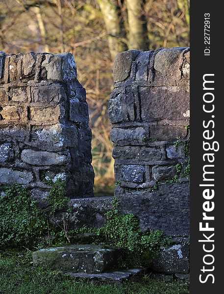 Stone wall stile, Lancashire