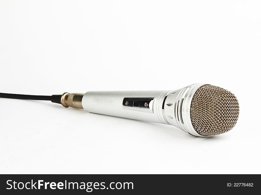 Microphone for Karaoke. Illustration on white background