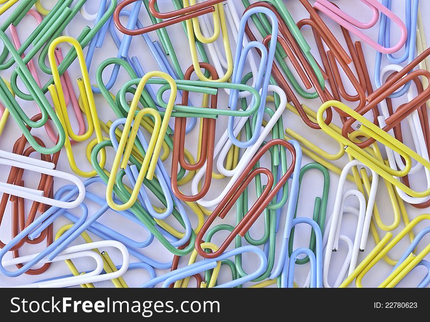 Colorful Of Paper Clip