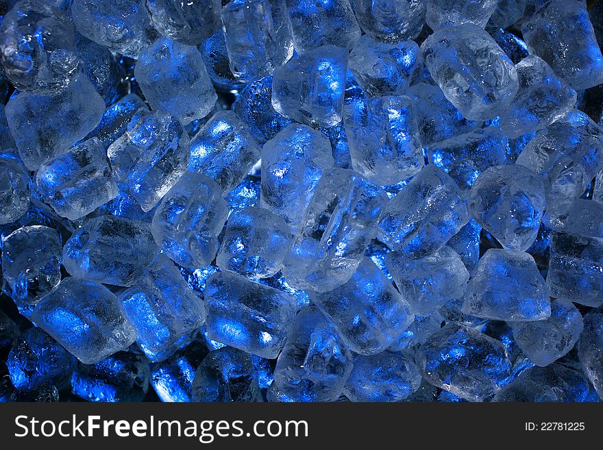 A full frame shot of blue ice. A full frame shot of blue ice.