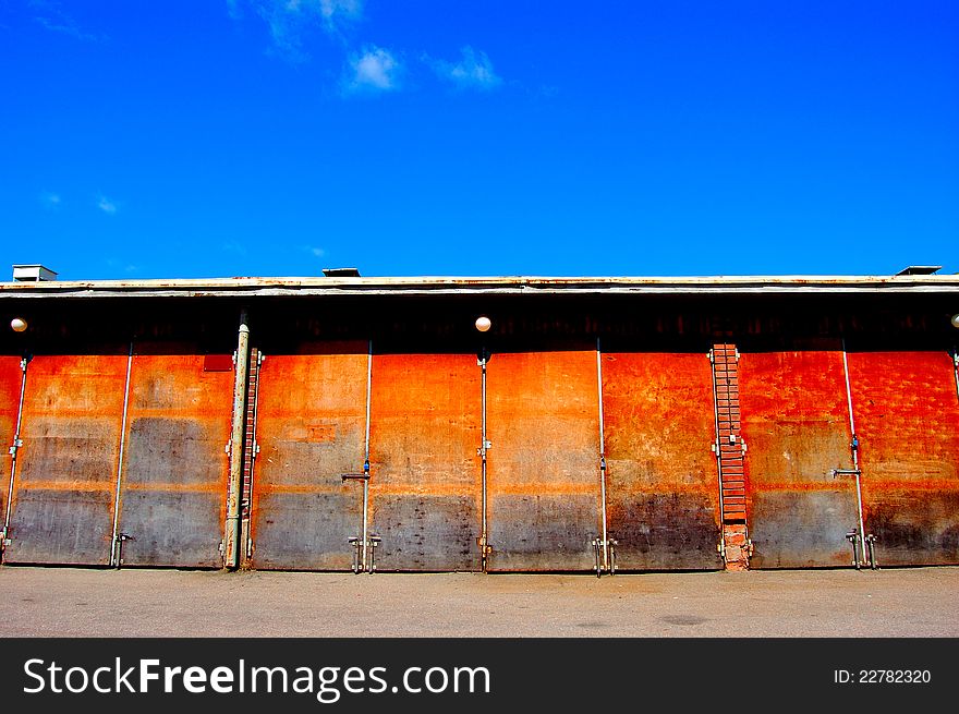 Ruined warehouse or a stable in Finland. Ruined warehouse or a stable in Finland