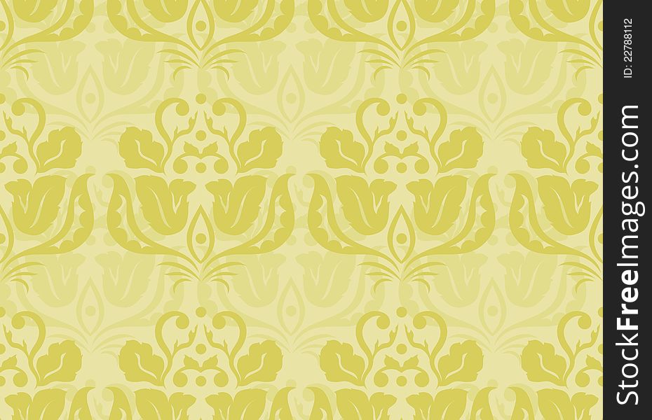 Image of seamless damask pattern and ornament best for backgrounds and wallpapers. Image of seamless damask pattern and ornament best for backgrounds and wallpapers