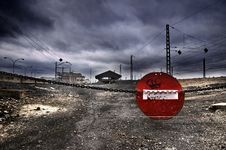 No Entry The Station Royalty Free Stock Image No Entry The Station Royalty Free Stock Image