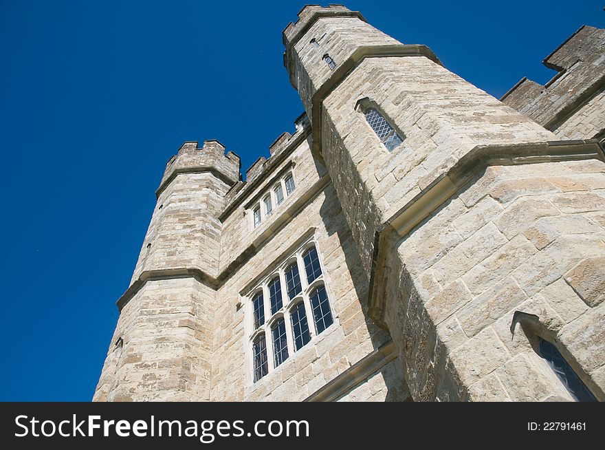 The historic building of leeds castle 
in kent in england. The historic building of leeds castle 
in kent in england