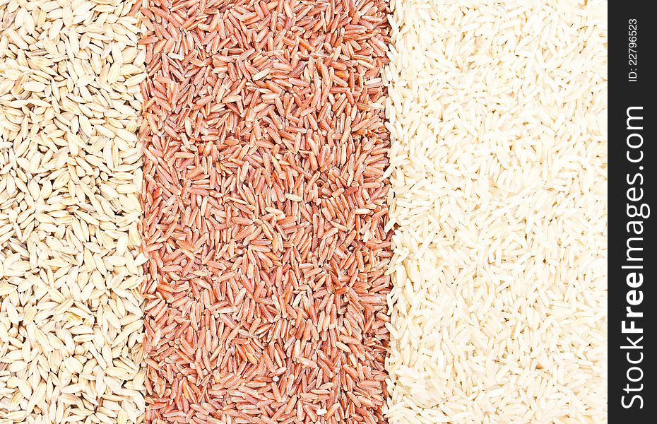 A strip of wide rice