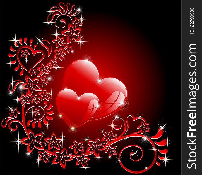 Valentine S Ornamental Romantic Card