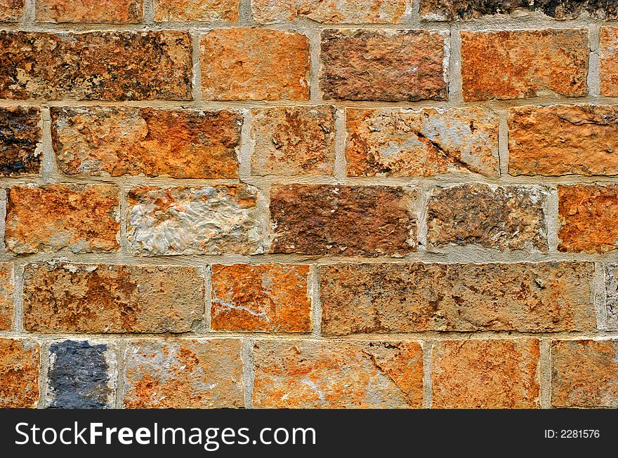 A wall of stone blocks useful for backgrounds and details. A wall of stone blocks useful for backgrounds and details