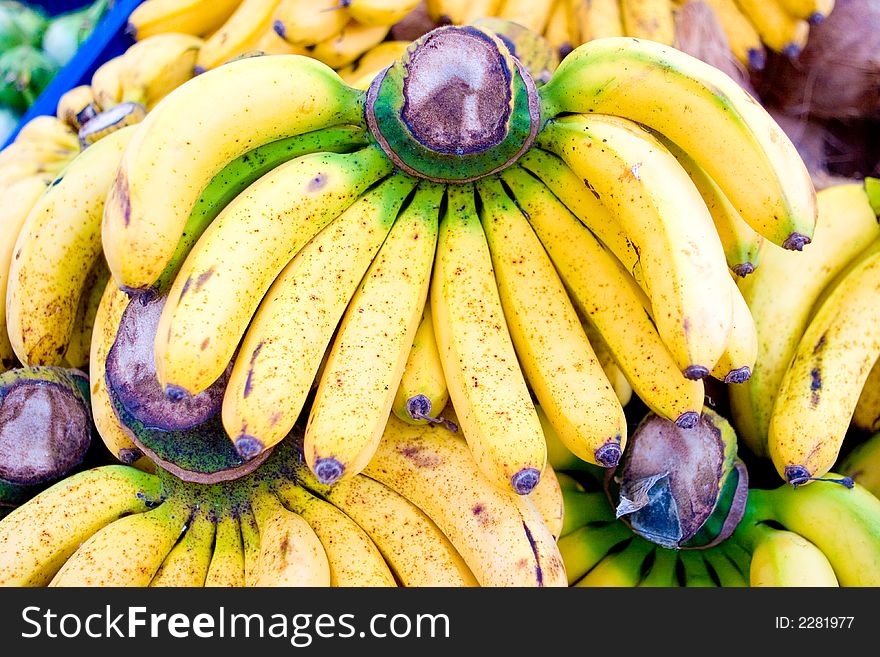 A Bunch Of Fresh Bananas