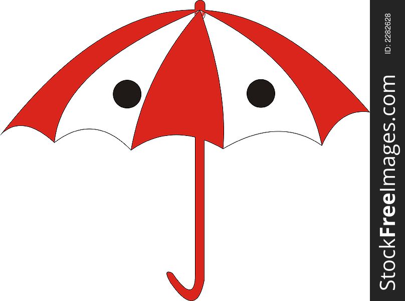 Red And White Umbrella