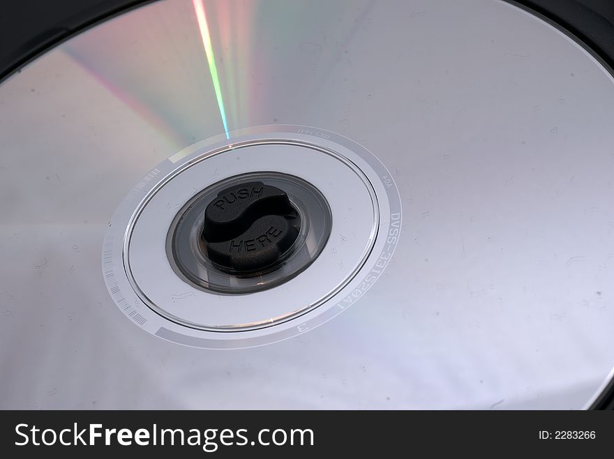 A blank cd picture on a white background