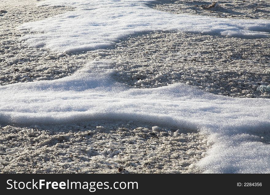 Spring snow pattern