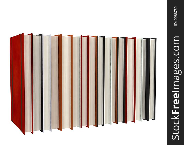 Books On White Background