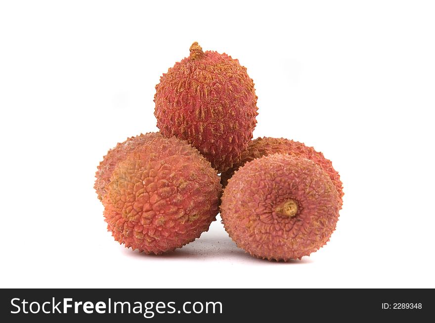 Some litchis isolated