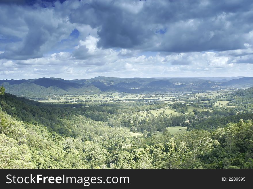 View from Mapleton Lookout, Queensland, Australia. View from Mapleton Lookout, Queensland, Australia