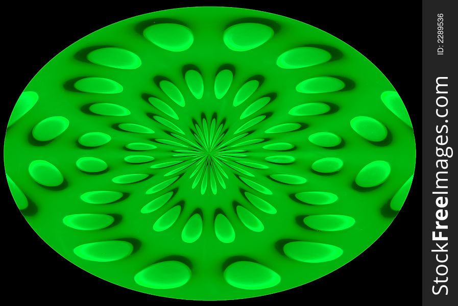 The Green ellipse covered by a pattern from oval convex buttons on a green background. The Green ellipse covered by a pattern from oval convex buttons on a green background.