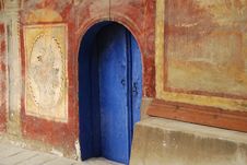 Blue Monastery Church Door Royalty Free Stock Images Blue Monastery Church Door Royalty Free Stock Images