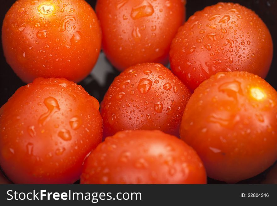 Cherry tomatoes in a bowl