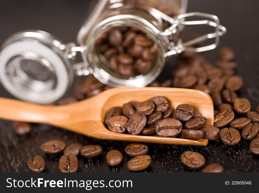 Coffee grain to prepare a delicious coffee. Coffee grain to prepare a delicious coffee