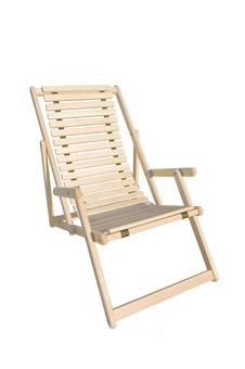 Deck Chair Isolated Royalty Free Stock Photography Deck Chair Isolated Royalty Free Stock Photography