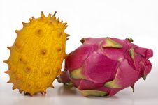 Kiwano & Pitahaya Stock Photo Kiwano & Pitahaya Stock Photo