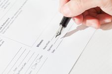Makes Signature Royalty Free Stock Photos Makes Signature Royalty Free Stock Photos