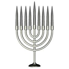 Menorah With Candles Stock Photography