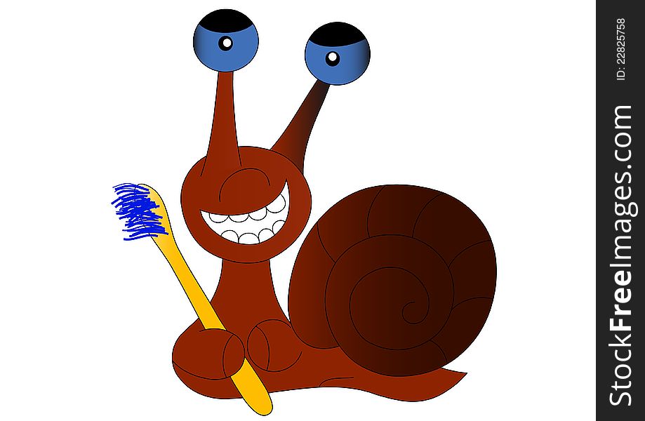 Snail And Brush