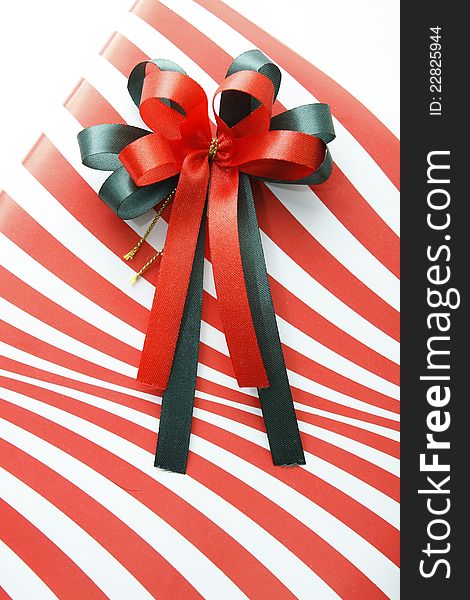Gift box and Red ribbon